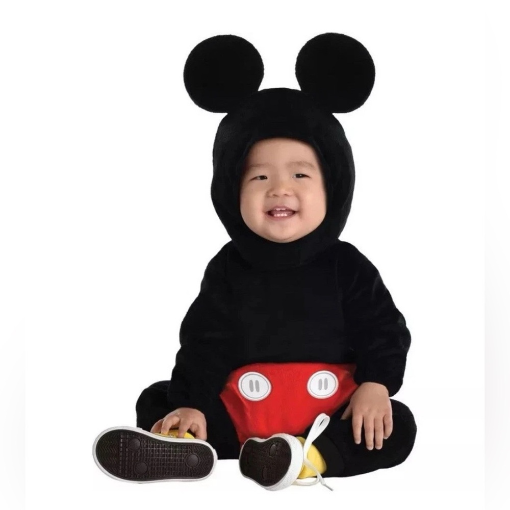 Infant Black and Red Mickey Mouse Costume